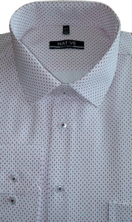 Nadměrná pánská košile (bílá s potiskem), vel. 49/50 - N215/306