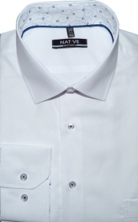 Pánská košile (bílá) Native s dlouhým rukávem, vel. 39/40 - N195/325