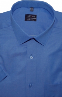 Pánská košile (modrá) s krátkým rukávem, vel. 39/40 - Native N901/020