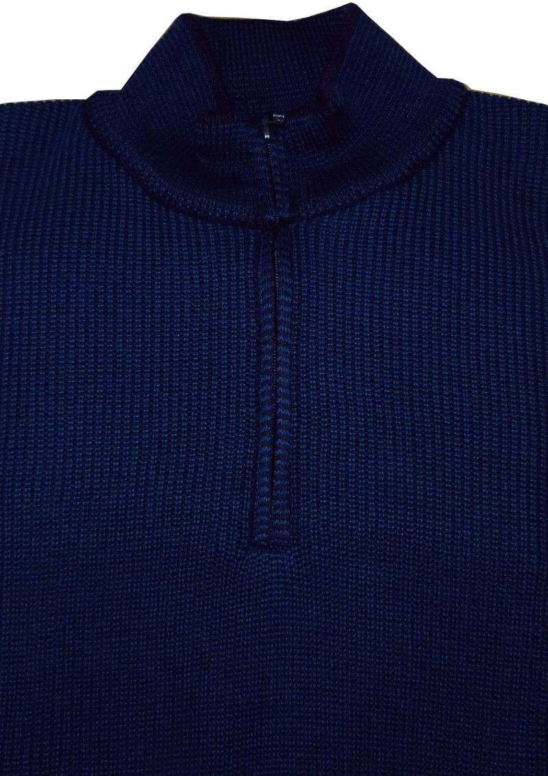 Pánský svetr modrý na zip, velikost XXL, Native SZ175-02