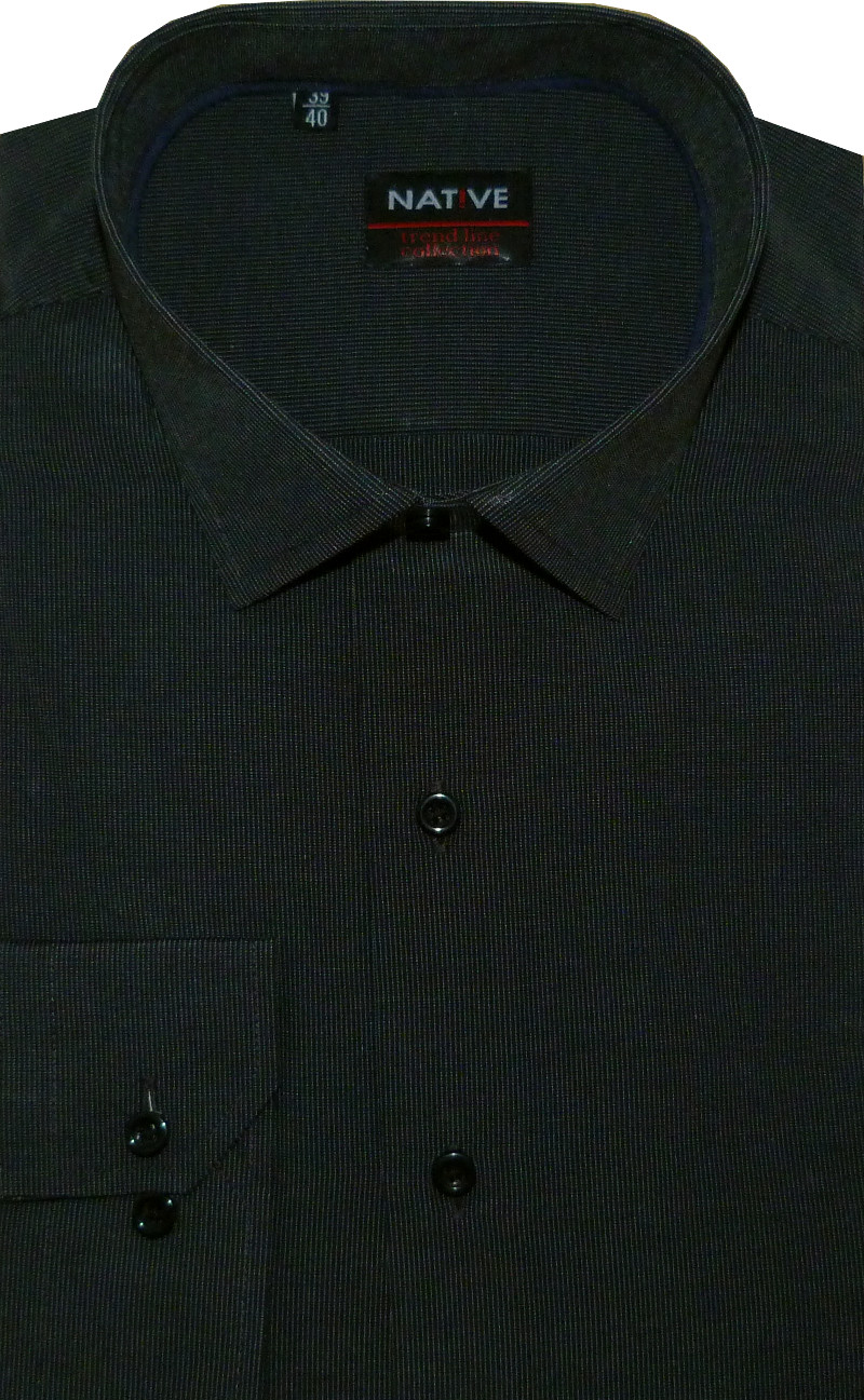 Pánská košile (proužek) s dlouhým rukávem, vypasovaná, vel. 41/42 - N185/602
