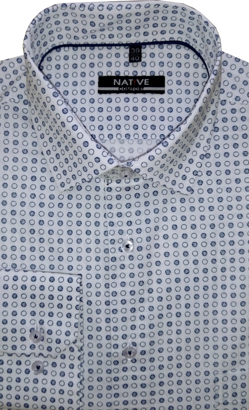 Pánská košile (bílá) s dlouhým rukávem, vel. 41/42 - N215/333