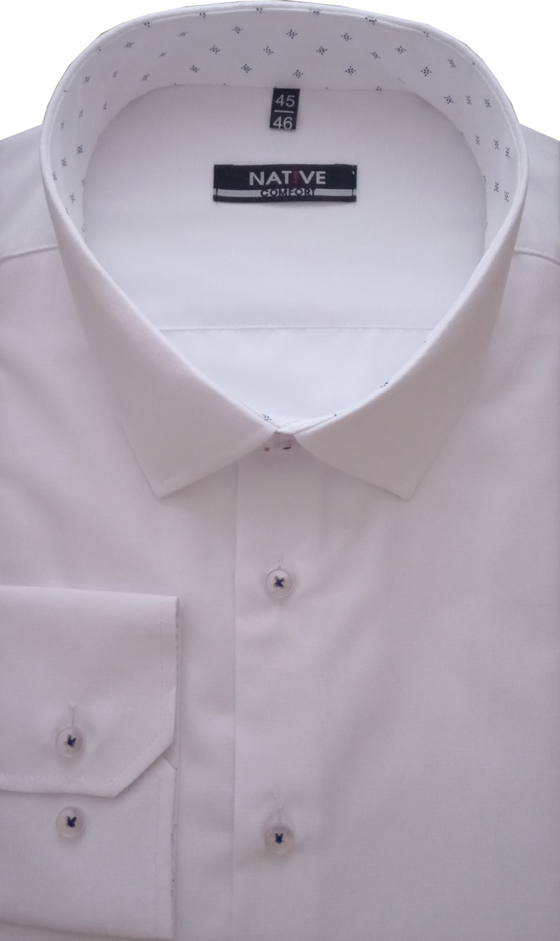Nadměrná košile Native (bílá) s dlouhým rukávem, vel. 49/50 - N225/312