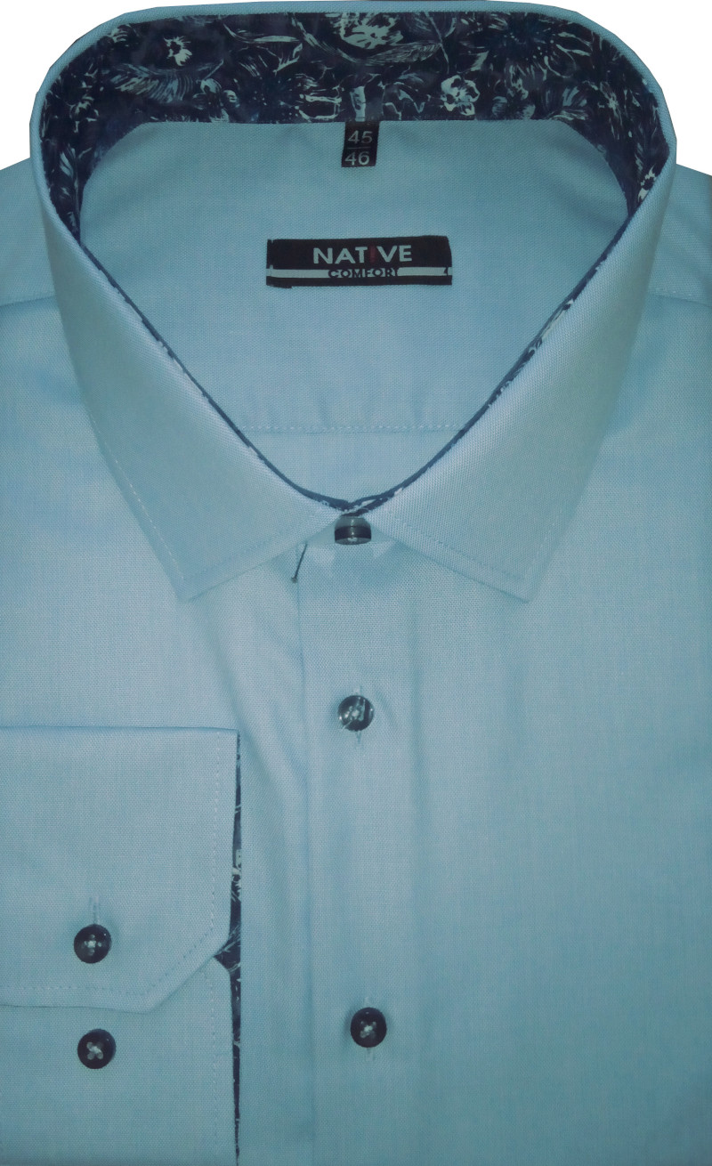 Nadměrná košile Native (modrá) s dlouhým rukávem, vel. 51/52 - N225/320
