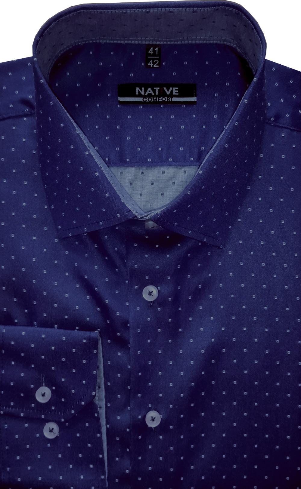 Pánská košile (modrá) s dlouhým rukávem, vel. 43/44 - N225/331