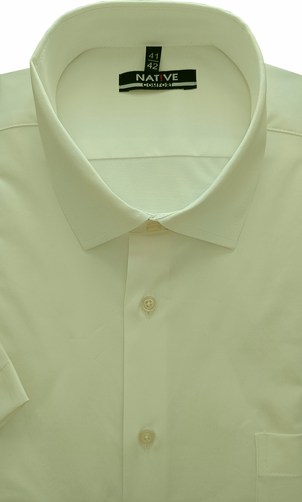 Nadměrná pánská košile (champagne) s krátkým rukávem, vel. 53/54 - N250/303