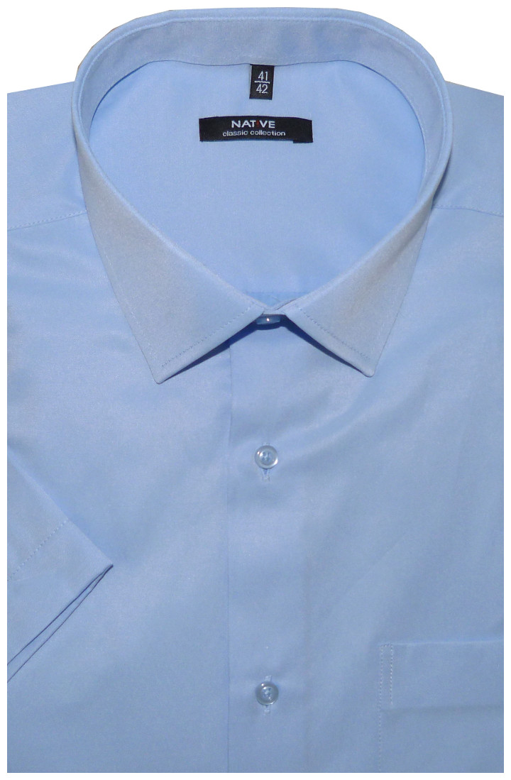 Pánská košile (modrá) s krátkým rukávem, vel. 39/40 - N901/006