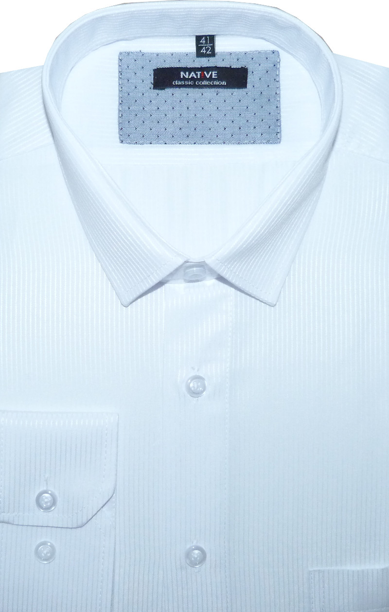Pánská košile (bílá) s dlouhým rukávem, vel. 41/42 - N175/210