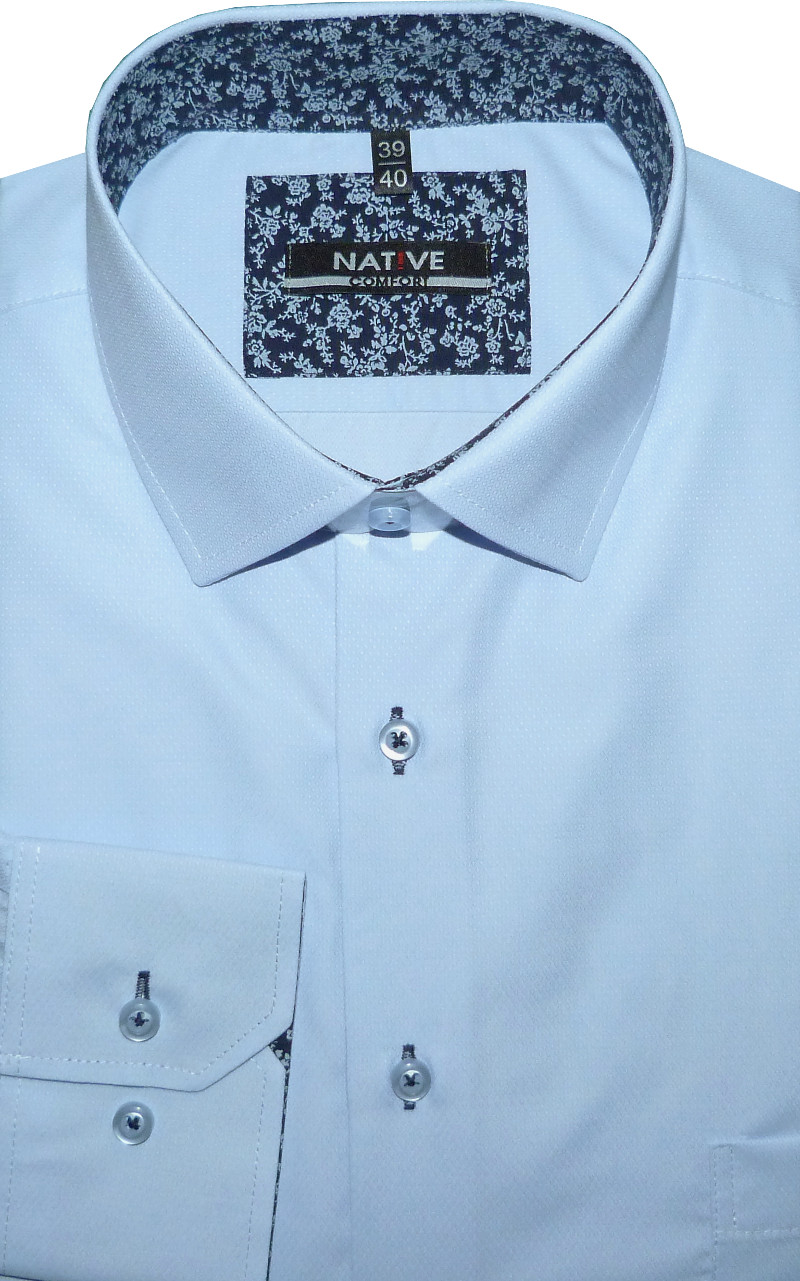 Pánská košile (modrá) Native s dlouhým rukávem, vel. 39/40 - N195/329