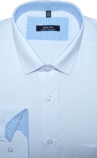 Pánská košile (bílá) s dlouhým rukávem, vel. 39/40 - N175/213