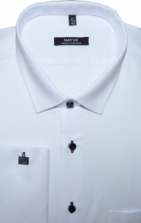 Pánská košile (bílá) s dlouhým rukávem, vel. 43/44 - N175/209