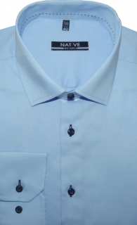 Pánská košile (světle modrá) s dlouhým rukávem, vel. 41/42 - N185/311