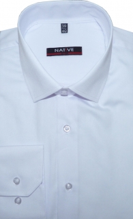 Pánská košile (bílá) s dlouhým rukávem, slim, vel. 41/42 - N185/812