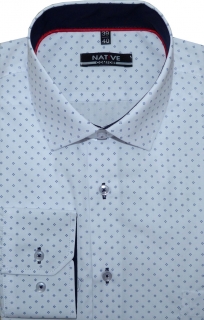Pánská košile (bílá) s dlouhým rukávem, vel. 43/44 - N195/319