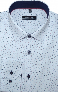 Pánská košile (bílá) s dlouhým rukávem, vel. 41/42 - N205/314