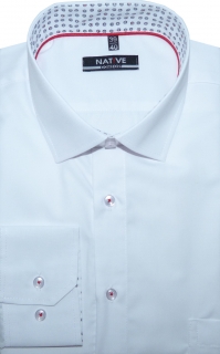Pánská košile (bílá) s dlouhým rukávem, vel. 41/42 - N205/310