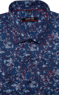 Pánská košile (modrá) s dlouhým rukávem, slim, vel. 43/44 - N205/820