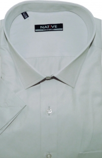 Pánská košile (šedá) s krátkým rukávem, vel. 45/46 - Native N901/012