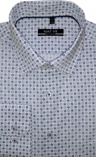 Nadměrná košile (bílá) s dlouhým rukávem, vel. 47/48 - N215/333
