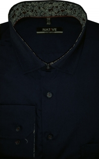 Pánská košile (modrá) s dlouhým rukávem, vel. 45/46 - N215/320