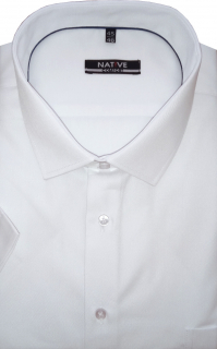 Nadměrná pánská košile (bílá) s krátkým rukávem, vel. 51/52 - N220/311