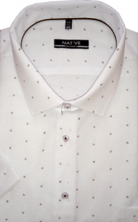 Nadměrná pánská košile (bílá) s krátkým rukávem, vel. 47/48 - N220/312