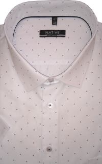 Nadměrná pánská košile (bílá) s krátkým rukávem, vel. 51/52 - N220/305