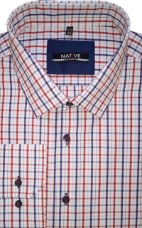 Nadměrná košile Native (károvaná) s dlouhým rukávem, vel. 47/48 - N225/315