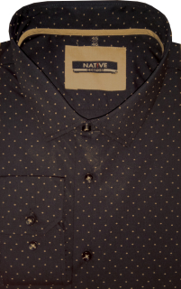 Nadměrná košile Native (černá) s dlouhým rukávem, vel. 49/50 - N225/322