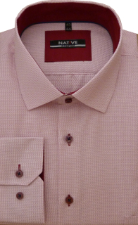 Nadměrná košile Native (vínová) s dlouhým rukávem, vel. 51/52 - N235/320
