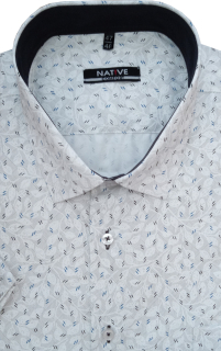 Nadměrná pánská košile (bílá) s krátkým rukávem, vel. 53/54 - N230/323