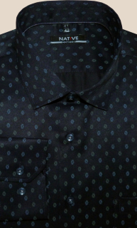 Košile Native (tmavě modrá) s dlouhým rukávem, vel. 43/44 - N235/360