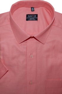 Pánská košile (broskvová) s krátkým rukávem, vel. 43/44 - Native N901/024