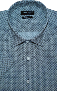 Pánská košile (potisk) s krátkým rukávem, vel. 41/42 - Native N170/105