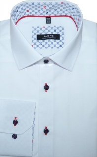 Pánská košile (bílá) s dlouhým rukávem, vel. 41/42 - N175/340
