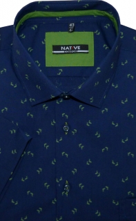 Pánská košile (modrá) s krátkým rukávem, vel. 43/44 - N180/318