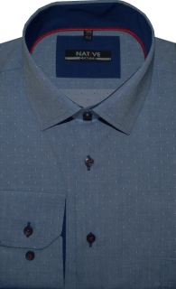Pánská košile Native (modrá) s dlouhým rukávem, vel. 39/40 - N195/330
