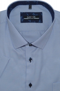 Pánská košile (modrá) s krátkým rukávem, vel. 43/44 - N200/410