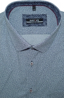 Pánská košile (modrá) s krátkým rukávem, vel. 43/44 - N200/413