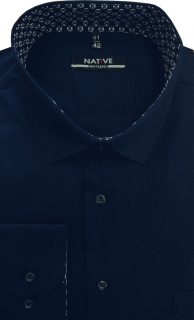 Nadměrná pánská košile (modrá) s dlouhým rukávem, vel. 47/48 - N215/323