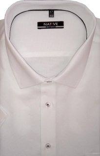 Nadměrná pánská košile (bílá) s krátkým rukávem, vel. 47/48 - N220/323