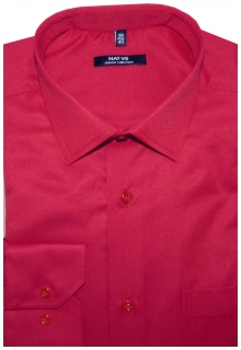 Pánská košile (červená) s dlouhým rukávem, vel. 41/42 - N951/005