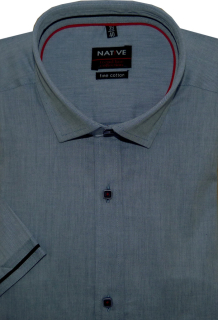 Pánská košile (modrá) s krátkým rukávem, vel. 39/40 - Native N170/036