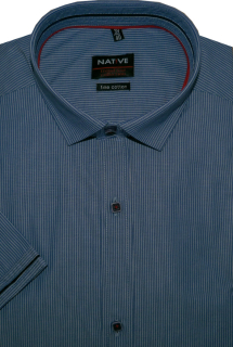 Pánská košile (proužek) s krátkým rukávem, vel. 39/40 - Native N170/031